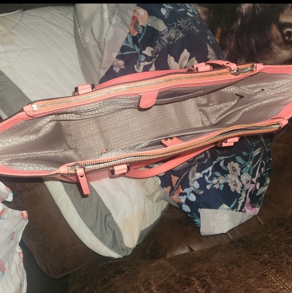 🍂🍁EXTREMELY SUPER RARE COLOR Kate spade newbury lane briar tote neon coral - Picture 10 of 12